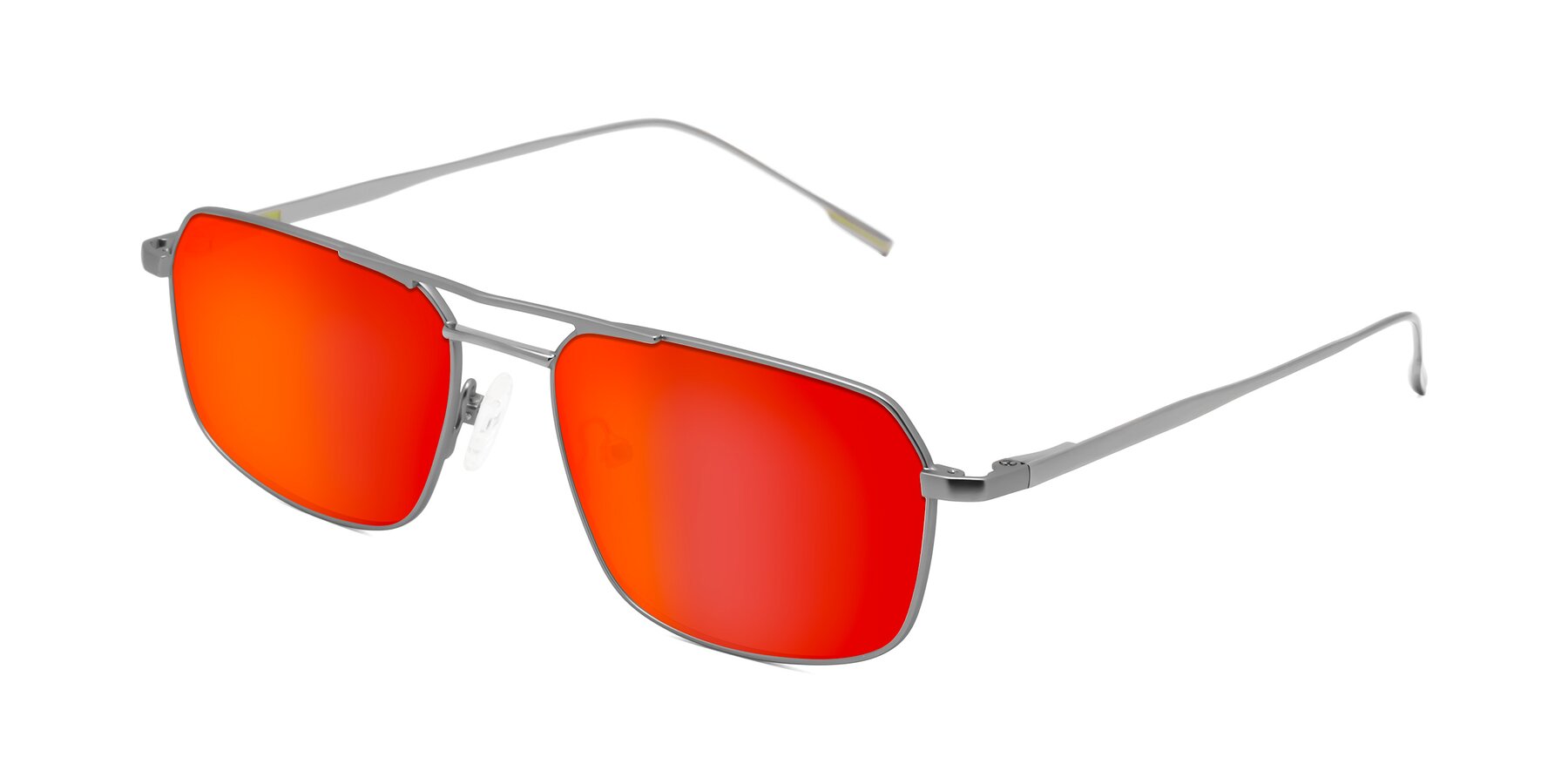 Angle of Taro in Gunmetal with Red Gold Mirrored Lenses