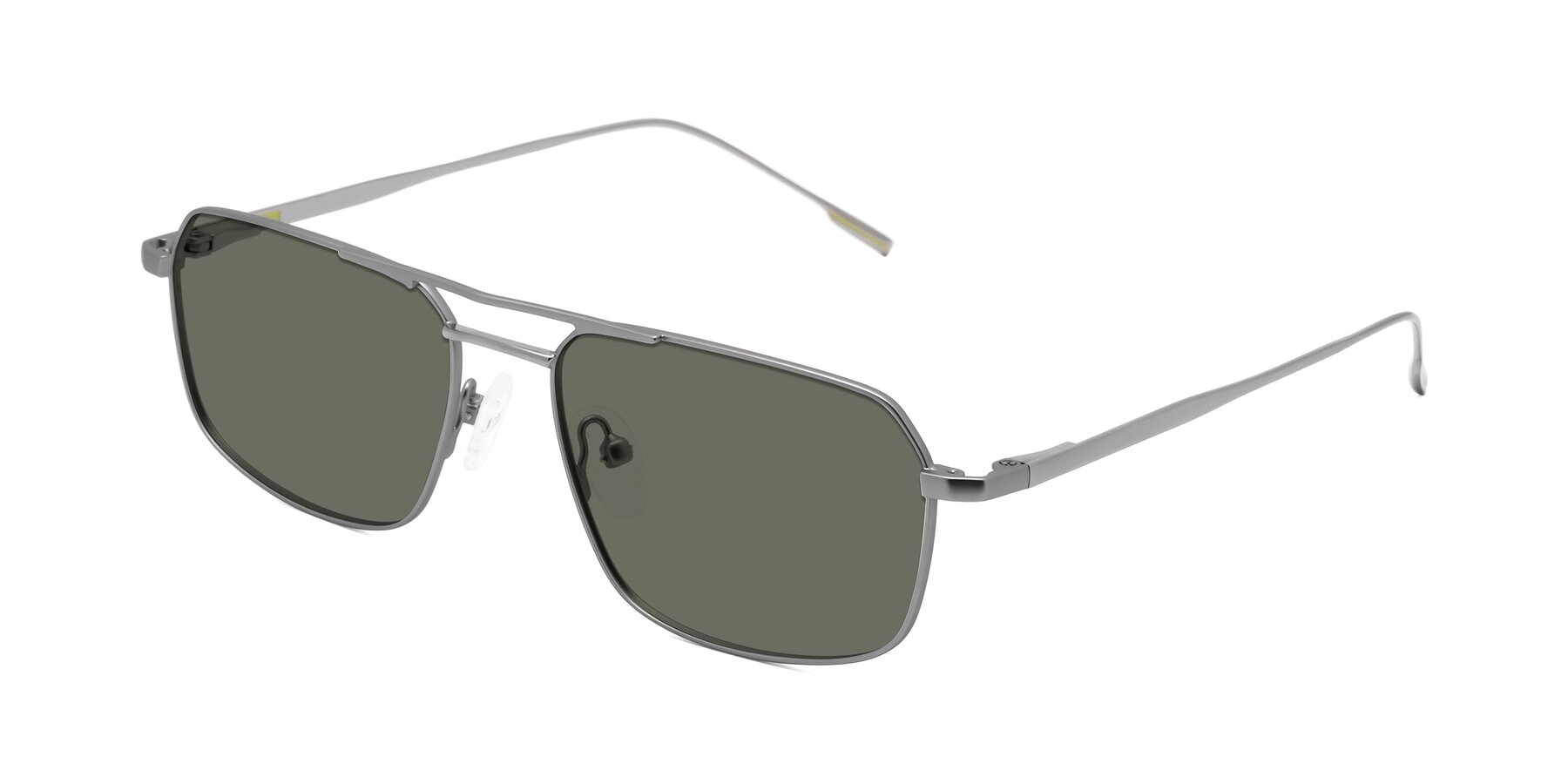 Angle of Taro in Gunmetal with Gray Polarized Lenses