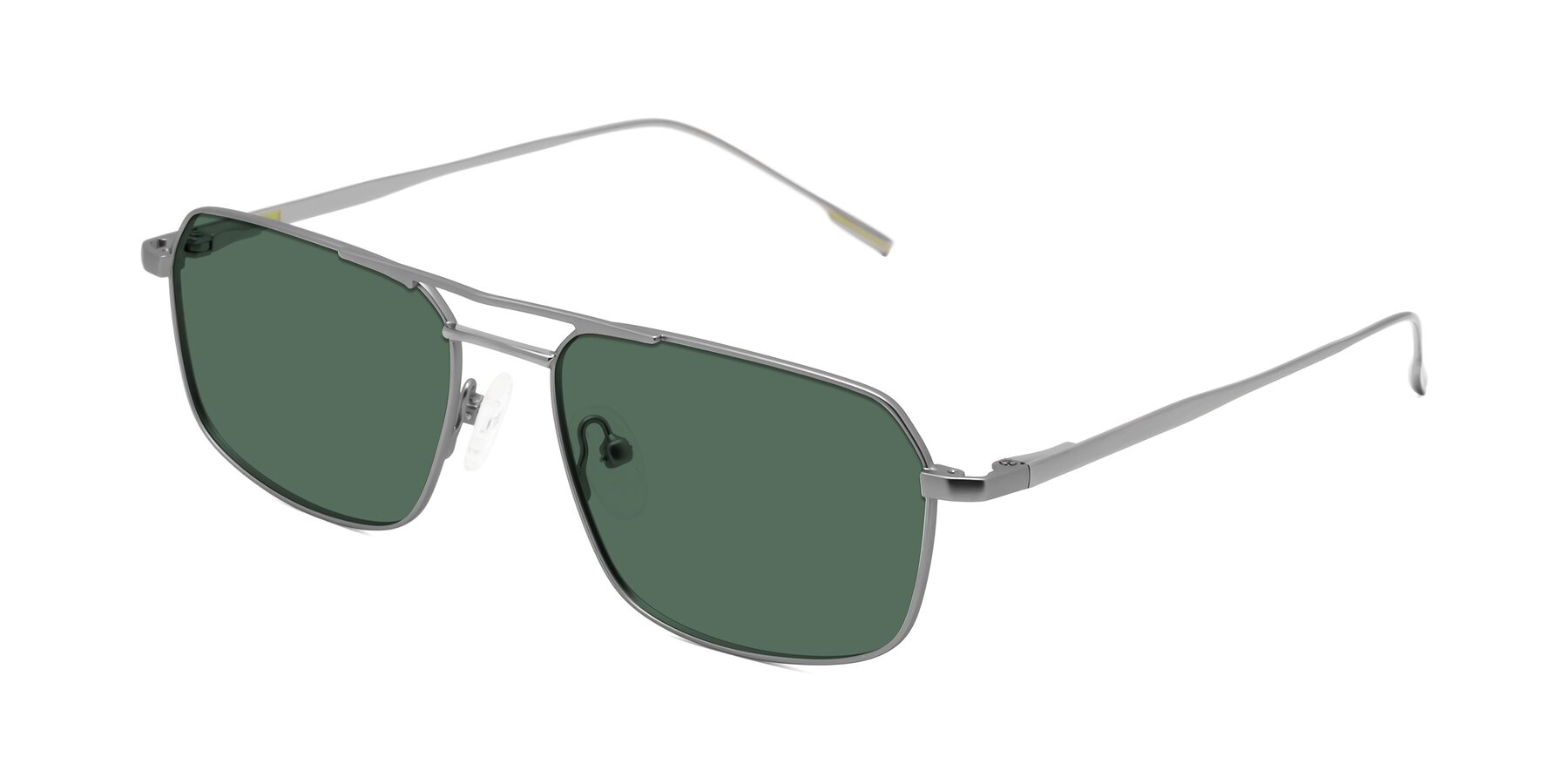 Angle of Taro in Gunmetal with Green Polarized Lenses