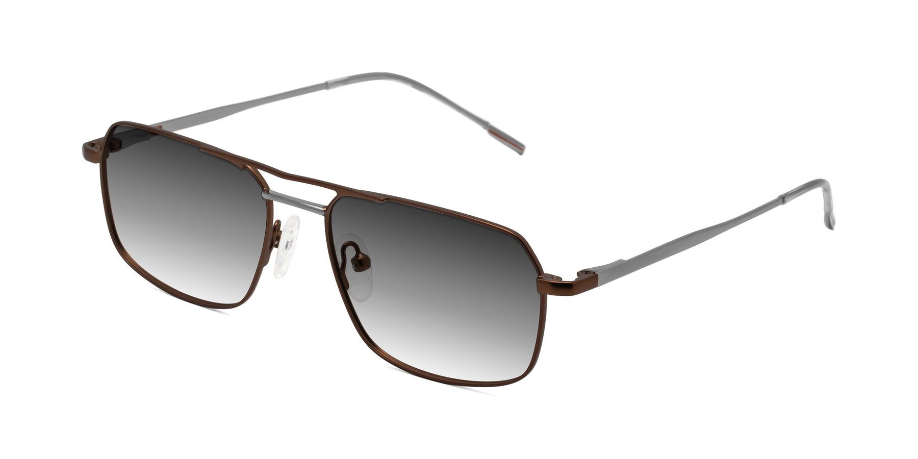 Angle of Taro in Brown with Gray Gradient Lenses