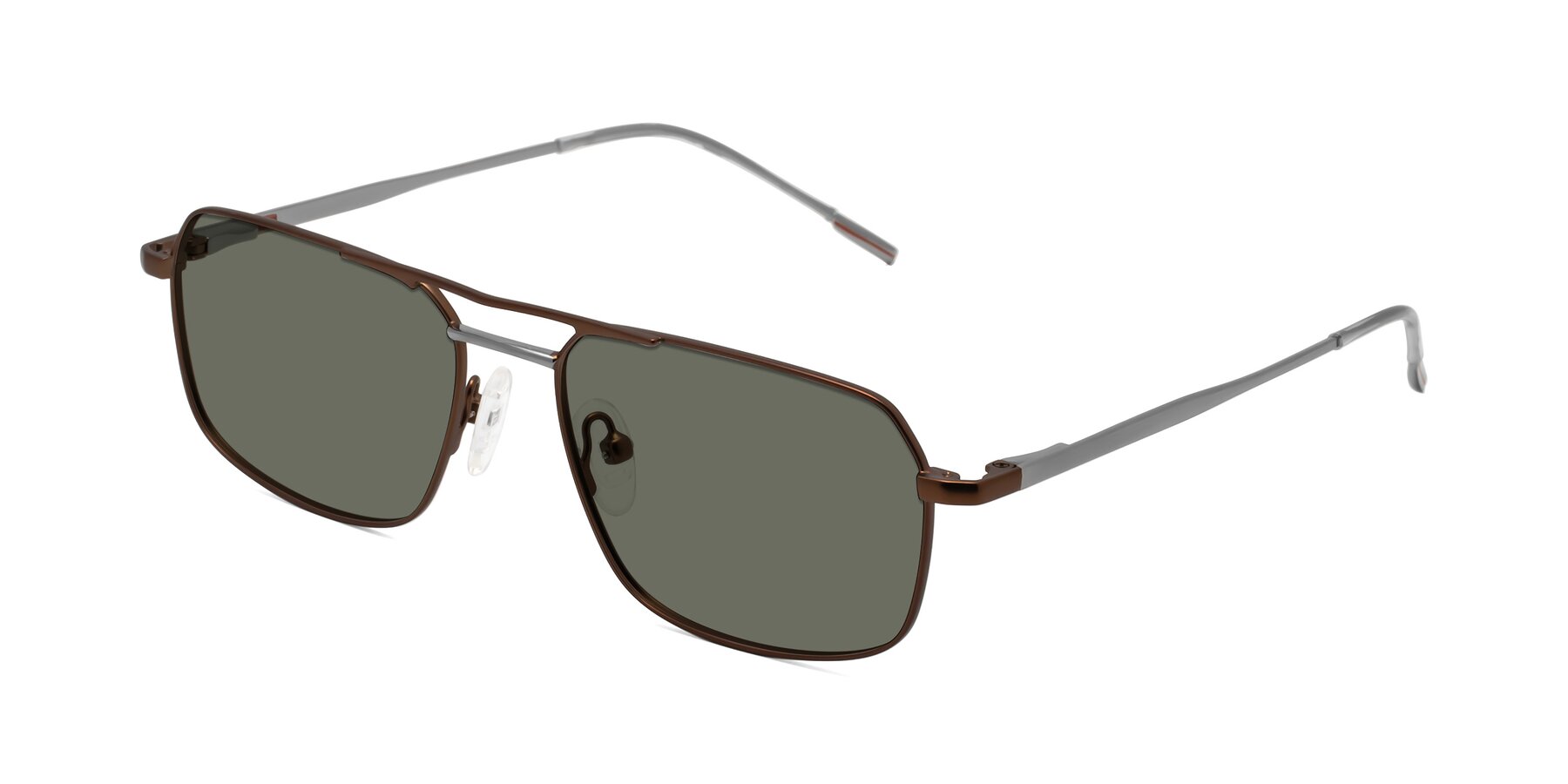 Angle of Taro in Brown with Gray Polarized Lenses