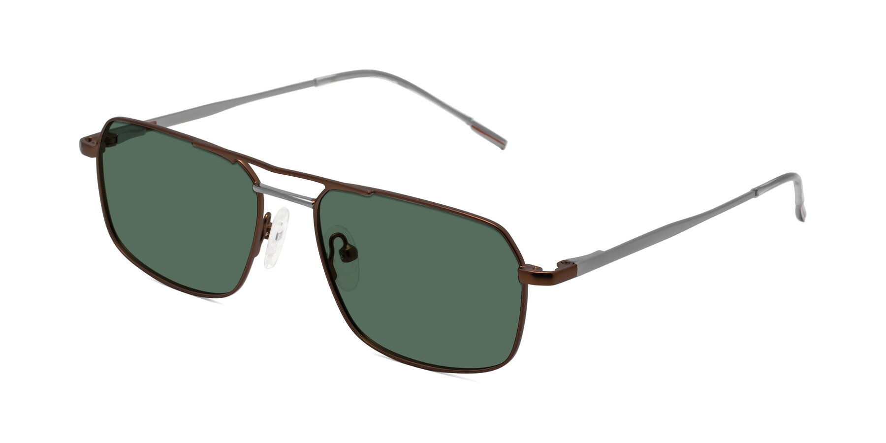 Angle of Taro in Brown with Green Polarized Lenses