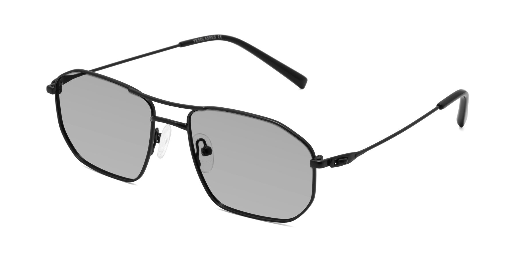 Angle of Cress in Black with Light Gray Tinted Lenses