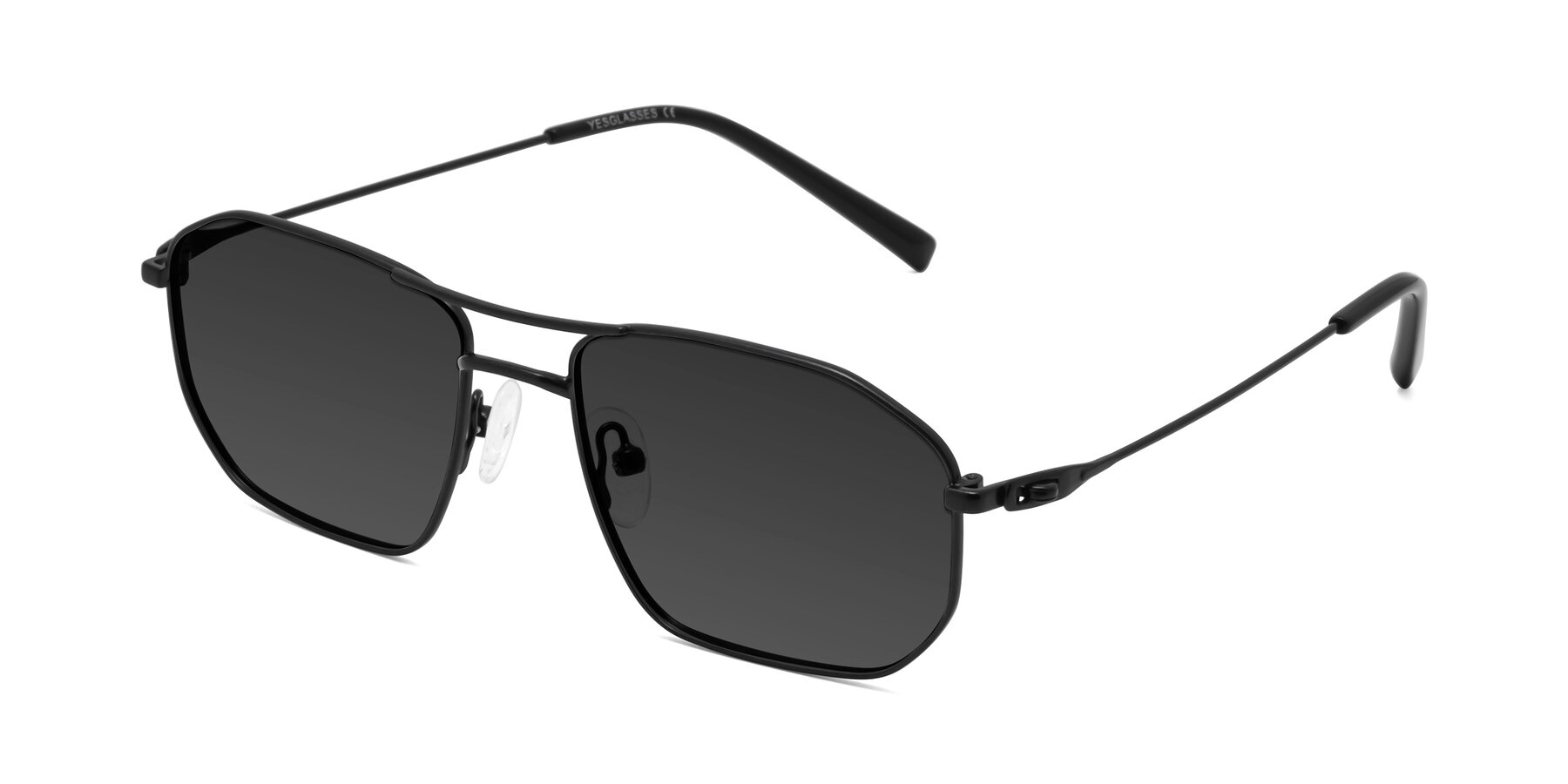 Angle of Cress in Black with Gray Tinted Lenses