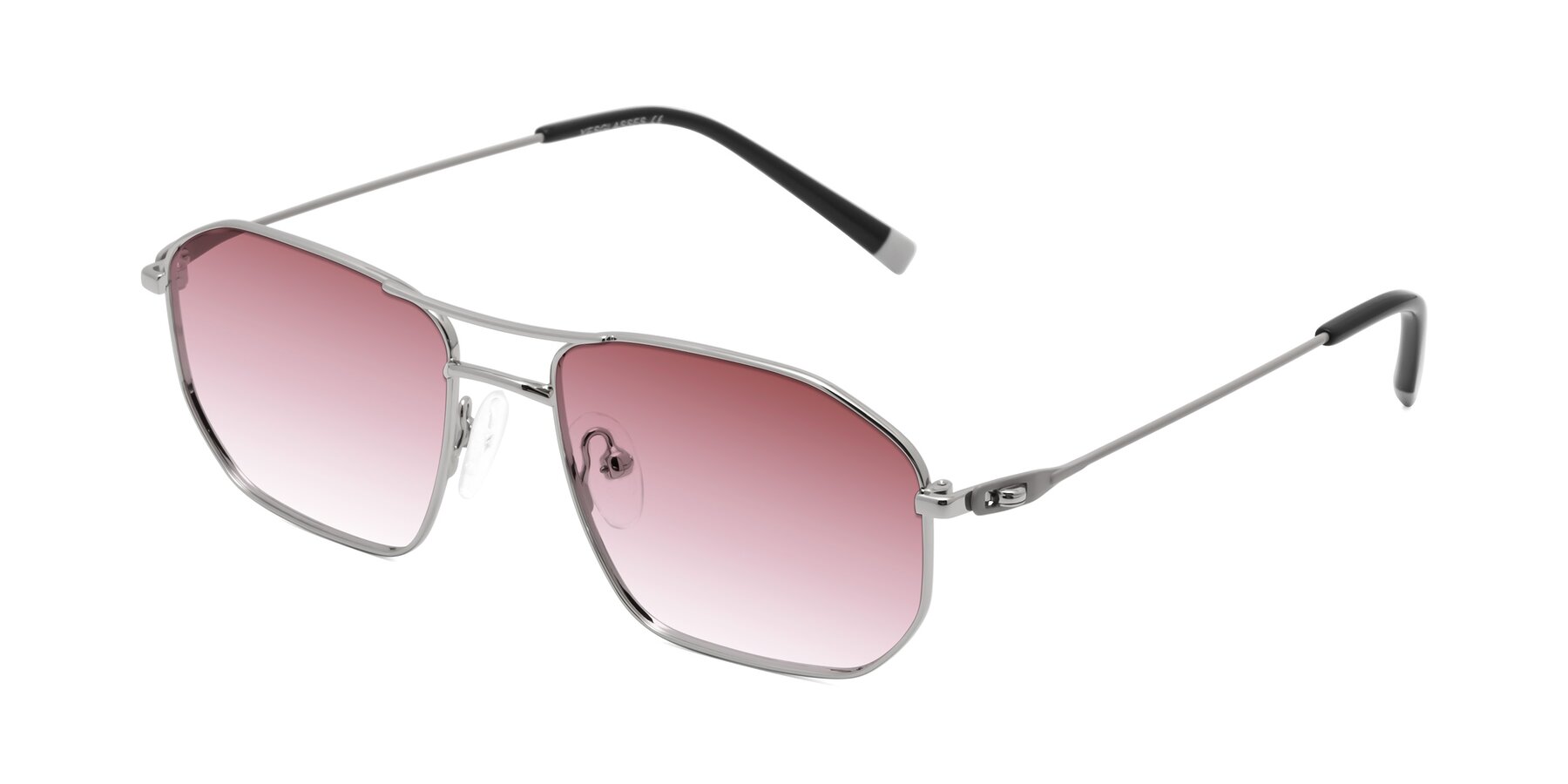 Angle of Cress in Silver-Gray with Garnet Gradient Lenses