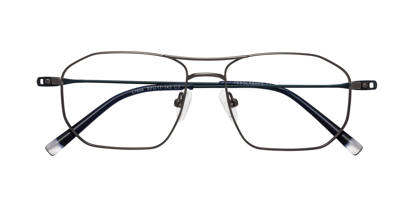 Cress - Gunmetal / Blue Eyeglasses