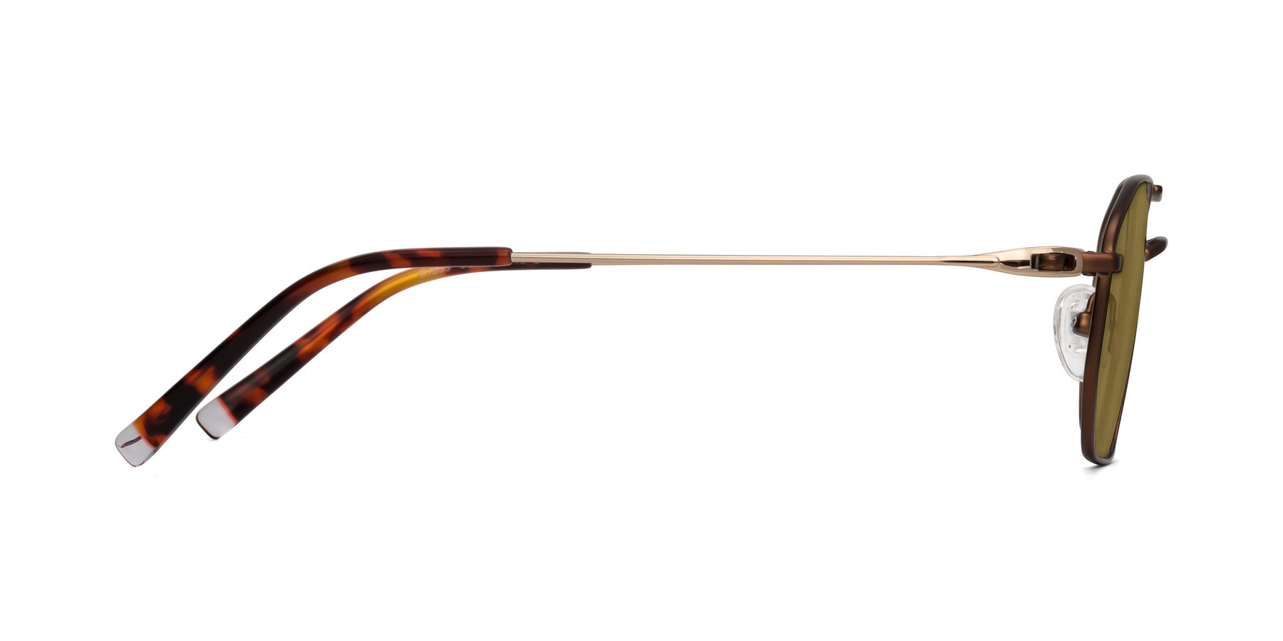 Side of Cress in Brown-Gold with Brown Polarized Lenses