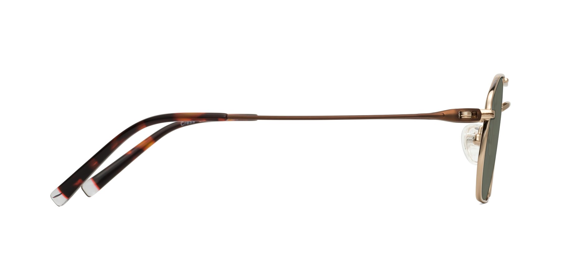 Side of Cress in Gold-Brown with Gray Polarized Lenses