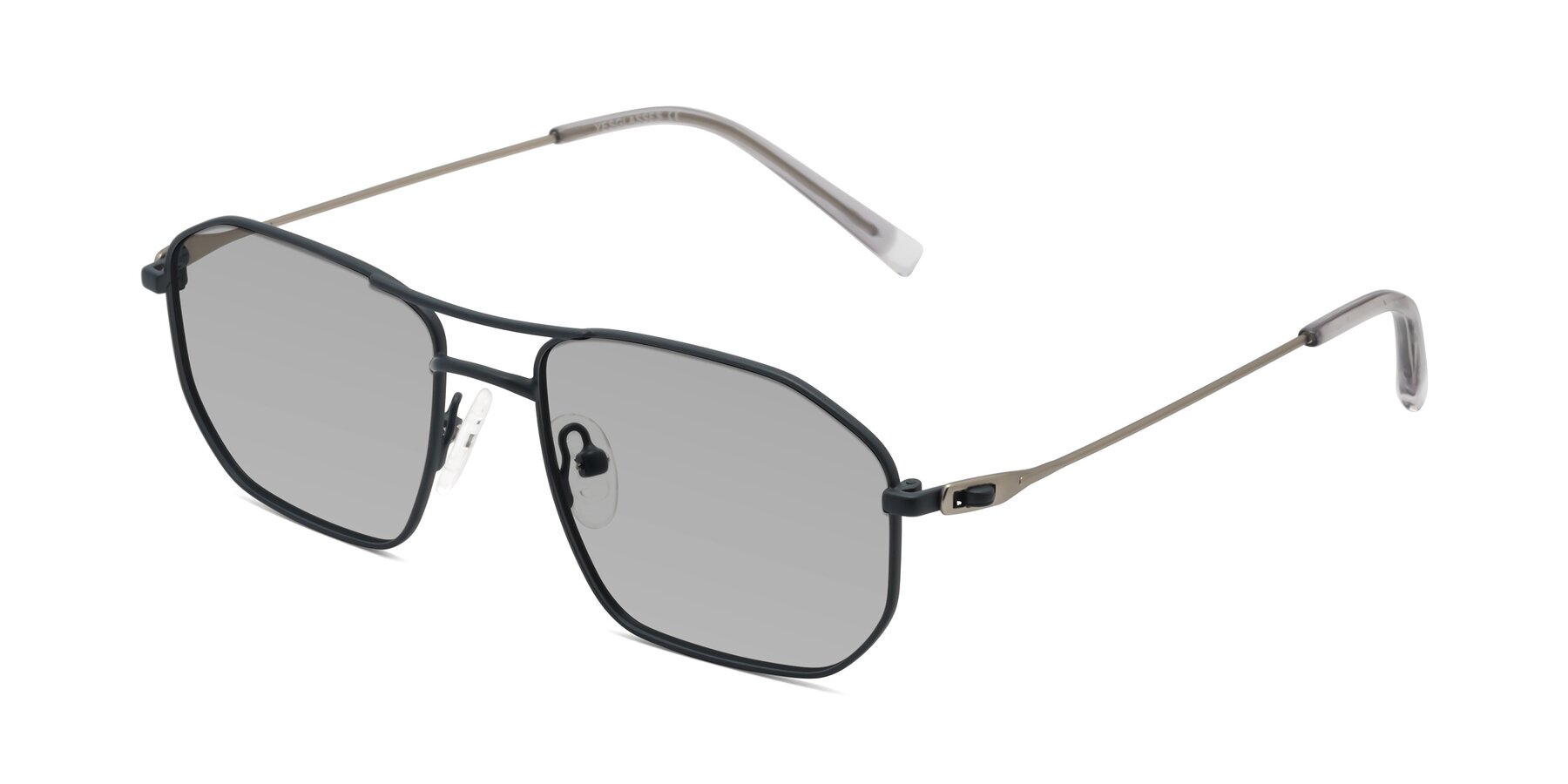 Angle of Cress in Stone Blue-Silver with Light Gray Tinted Lenses