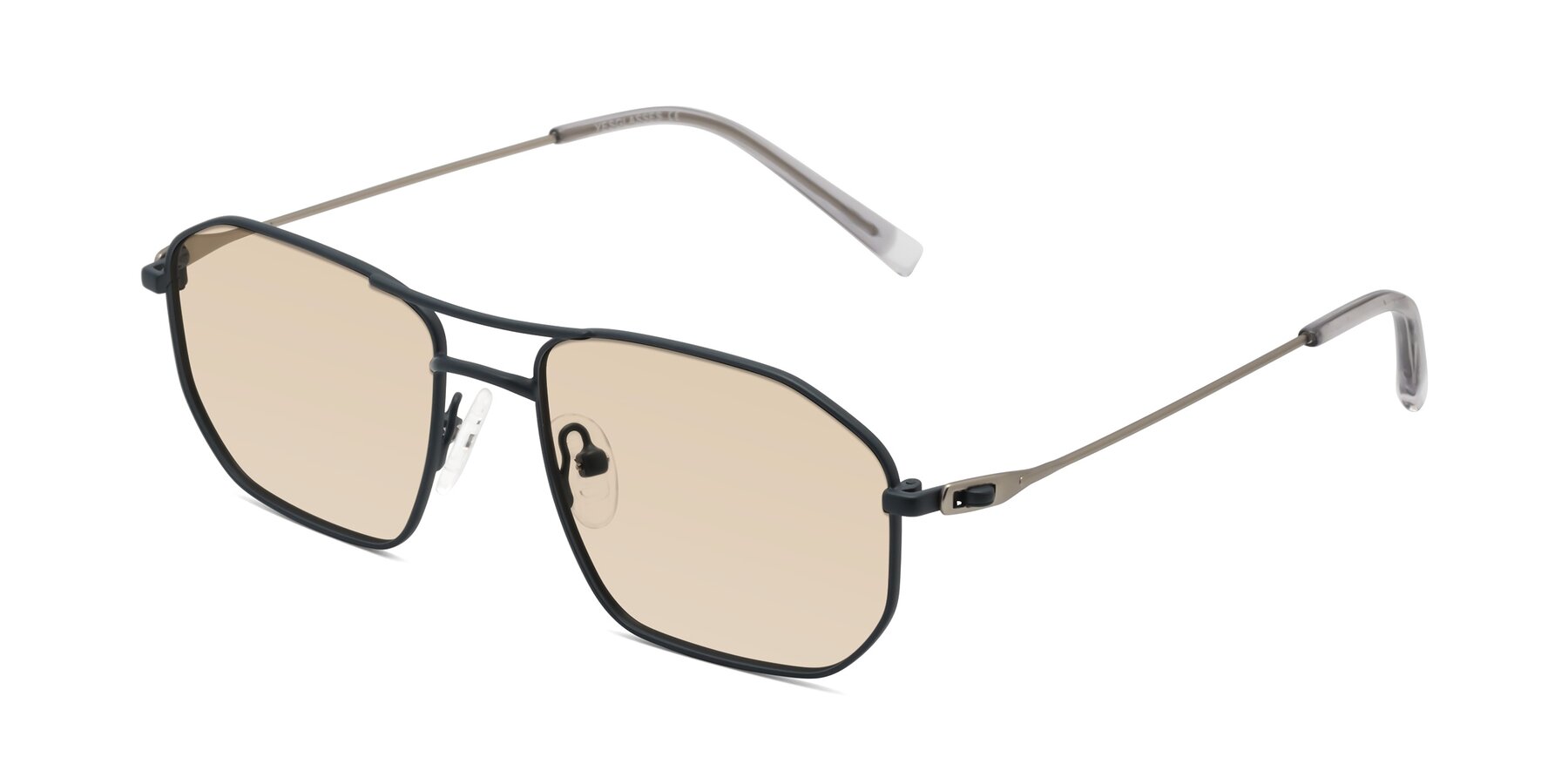 Angle of Cress in Stone Blue-Silver with Light Brown Tinted Lenses