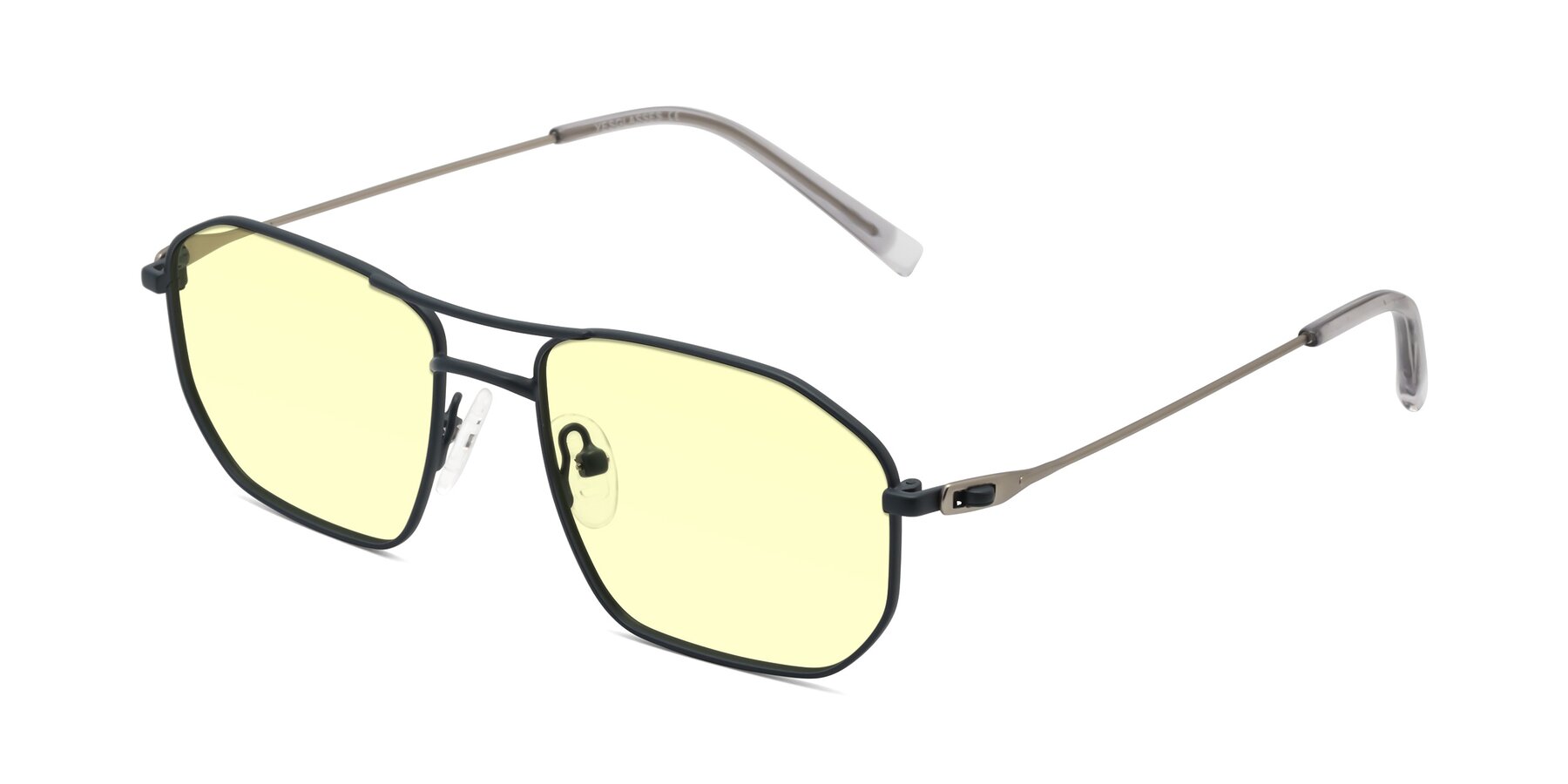 Angle of Cress in Stone Blue-Silver with Light Yellow Tinted Lenses