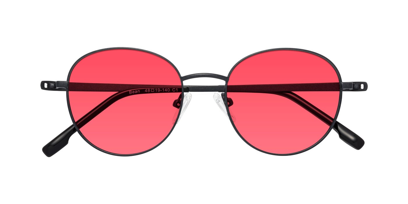Bean - Matte Black Tinted Sunglasses