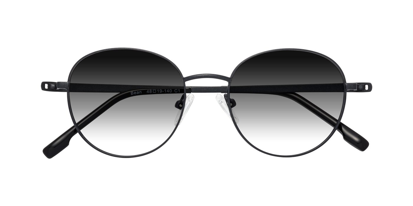 Bean - Matte Black Gradient Sunglasses