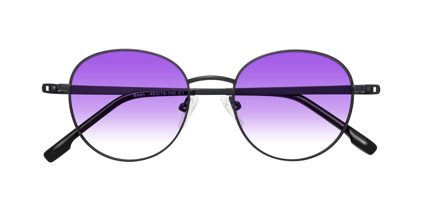 Bean - Matte Black Gradient Sunglasses