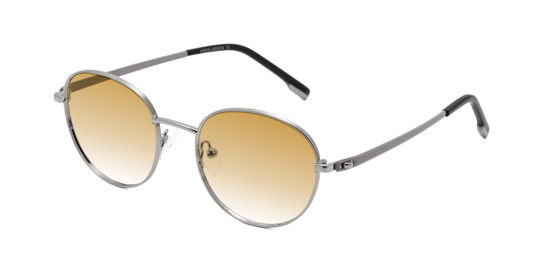 Angle of Bean in Silver with Champagne Gradient Lenses