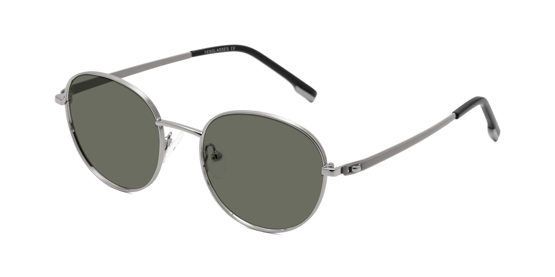 Angle of Bean in Silver with Gray Polarized Lenses