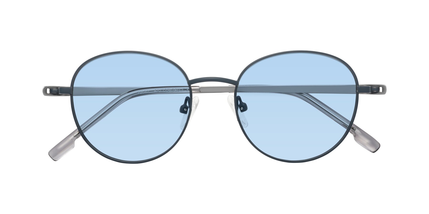 Folded Front of Bean in Stone Blue with Light Blue Tinted Lenses