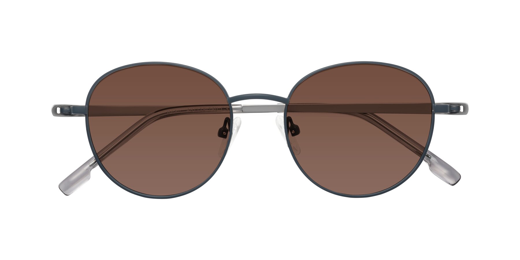 Folded Front of Bean in Stone Blue with Brown Tinted Lenses