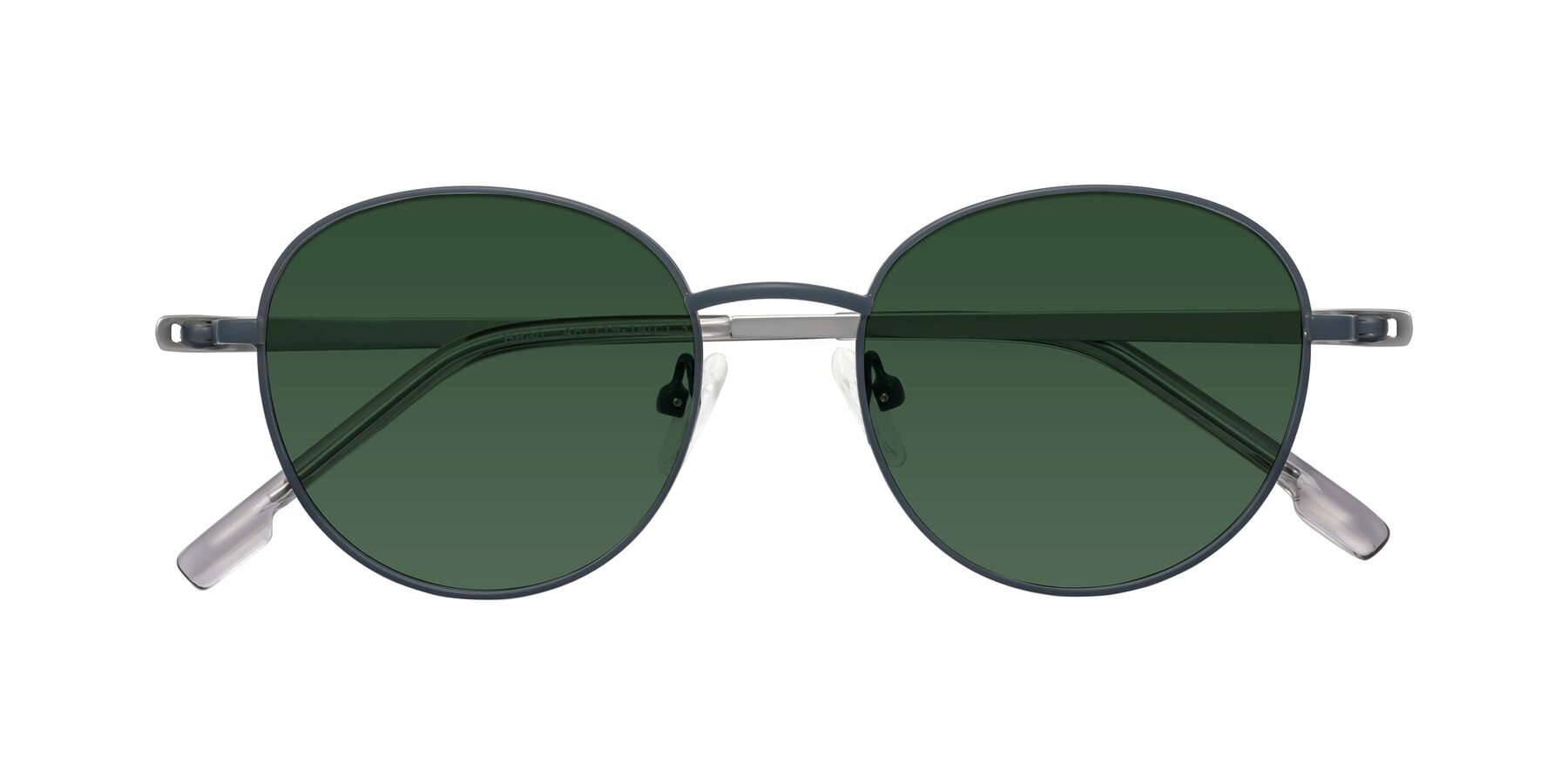 Folded Front of Bean in Stone Blue with Green Tinted Lenses