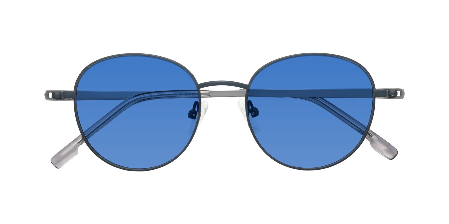 Folded Front of Bean in Stone Blue with Blue Tinted Lenses