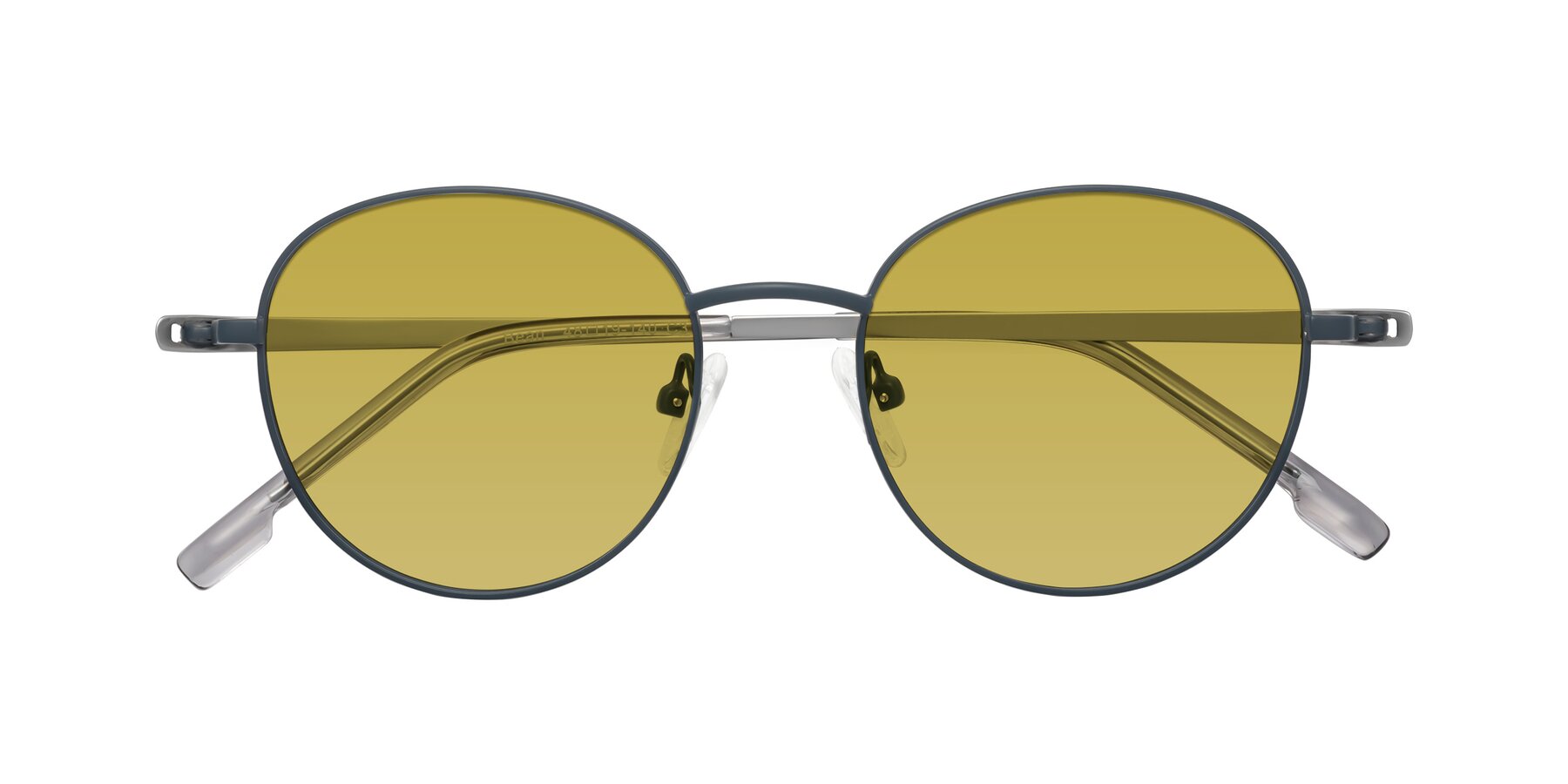 Folded Front of Bean in Stone Blue with Champagne Tinted Lenses