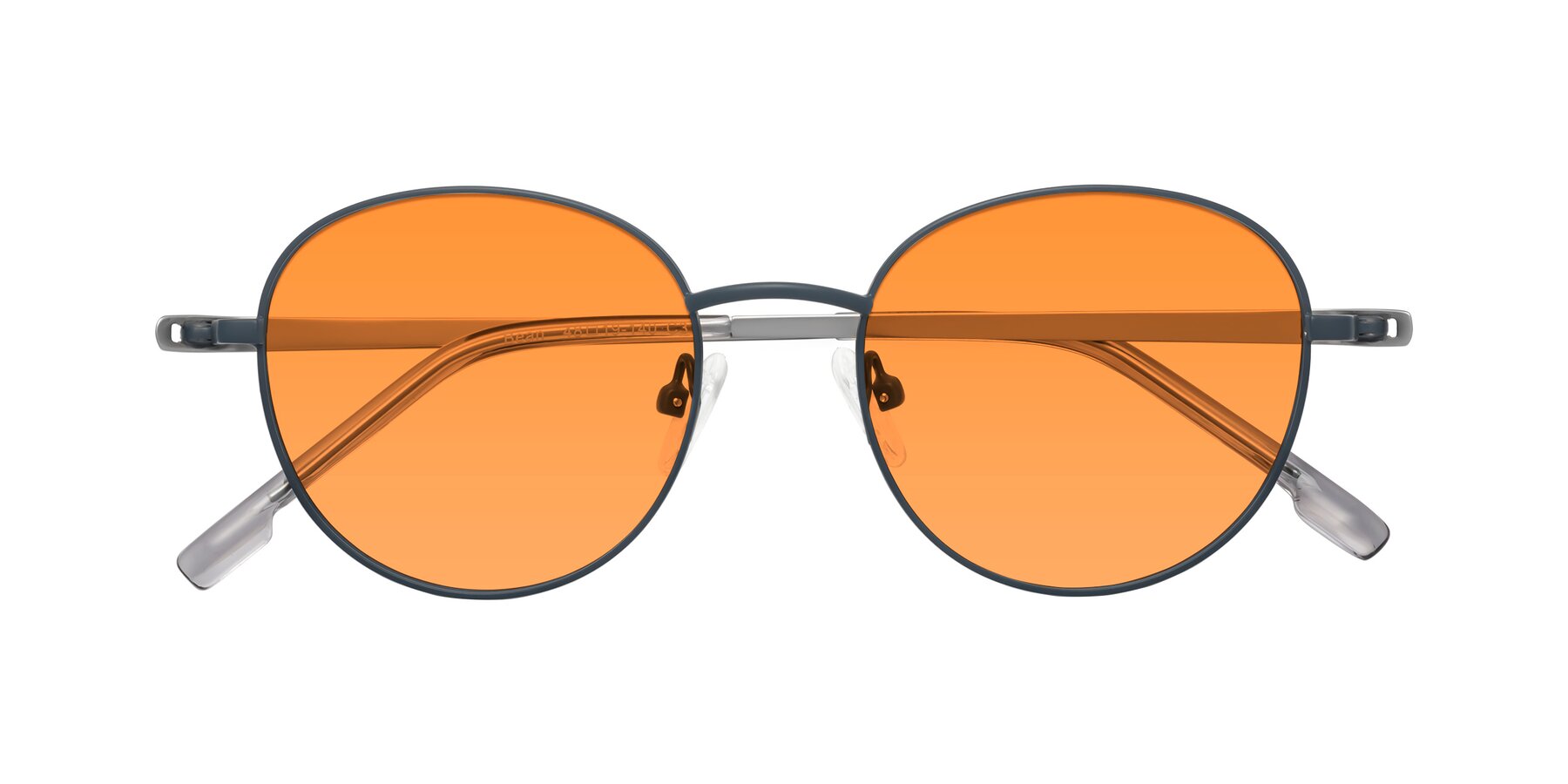 Folded Front of Bean in Stone Blue with Orange Tinted Lenses