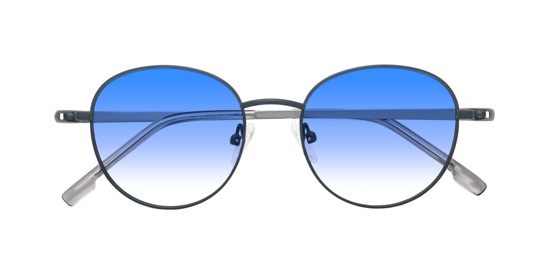 Folded Front of Bean in Stone Blue with Blue Gradient Lenses