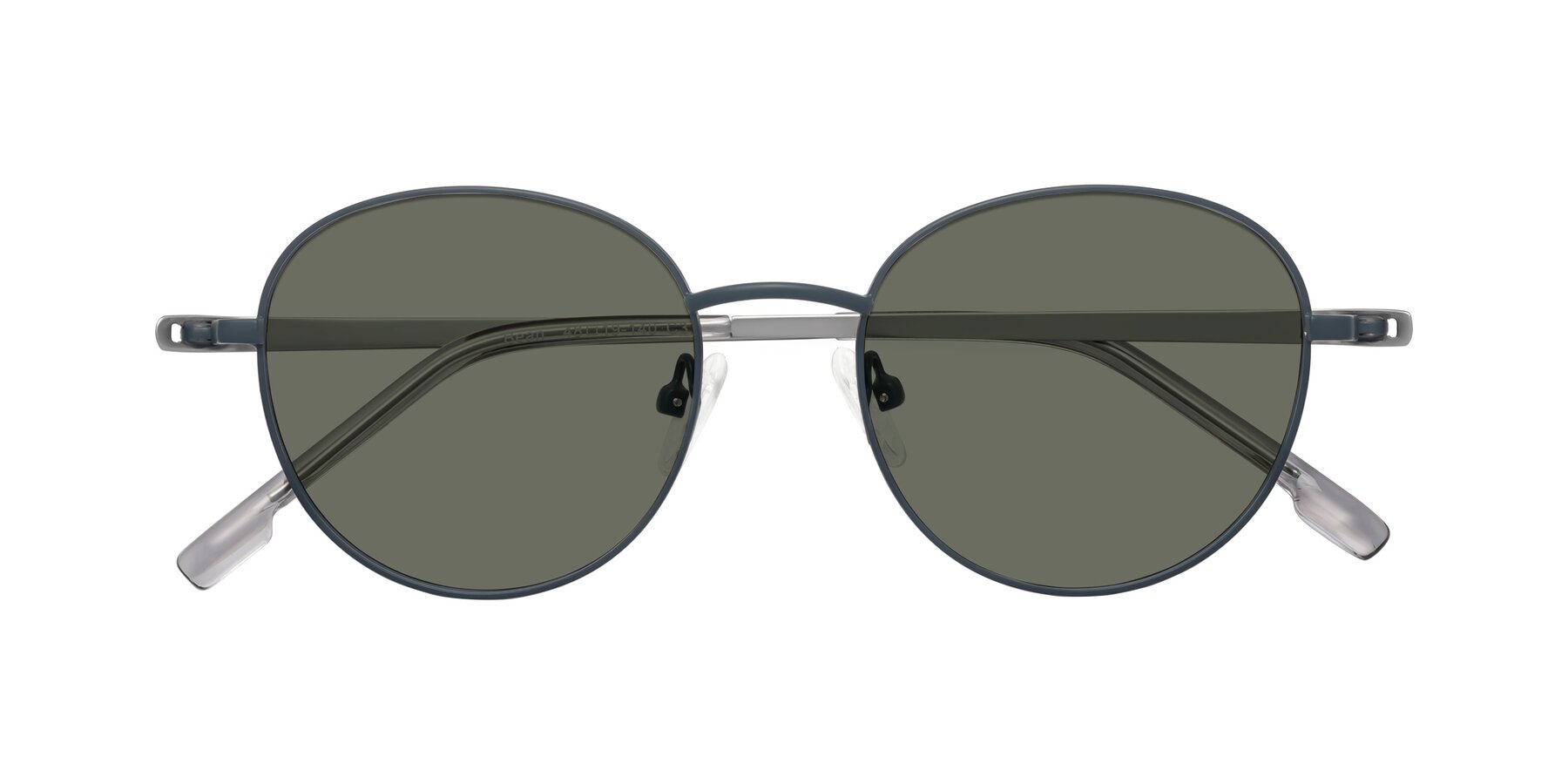 Folded Front of Bean in Stone Blue with Gray Polarized Lenses