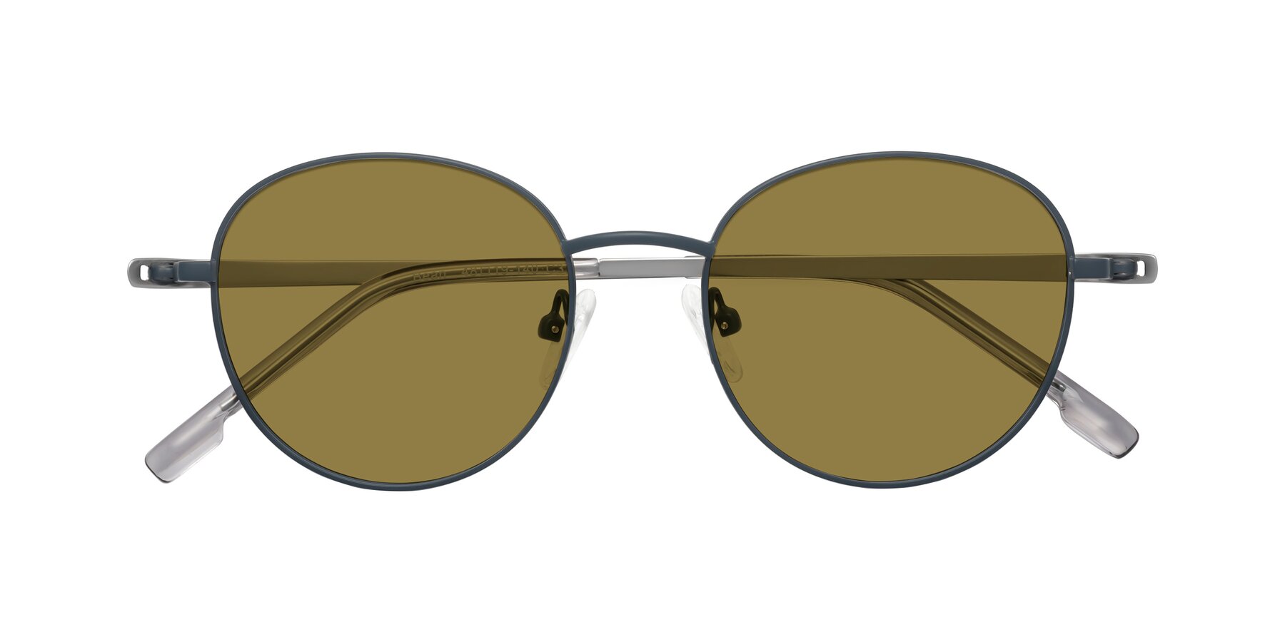 Folded Front of Bean in Stone Blue with Brown Polarized Lenses