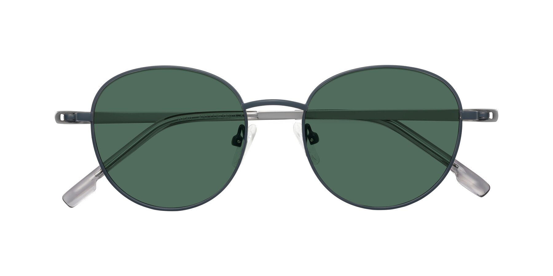 Folded Front of Bean in Stone Blue with Green Polarized Lenses