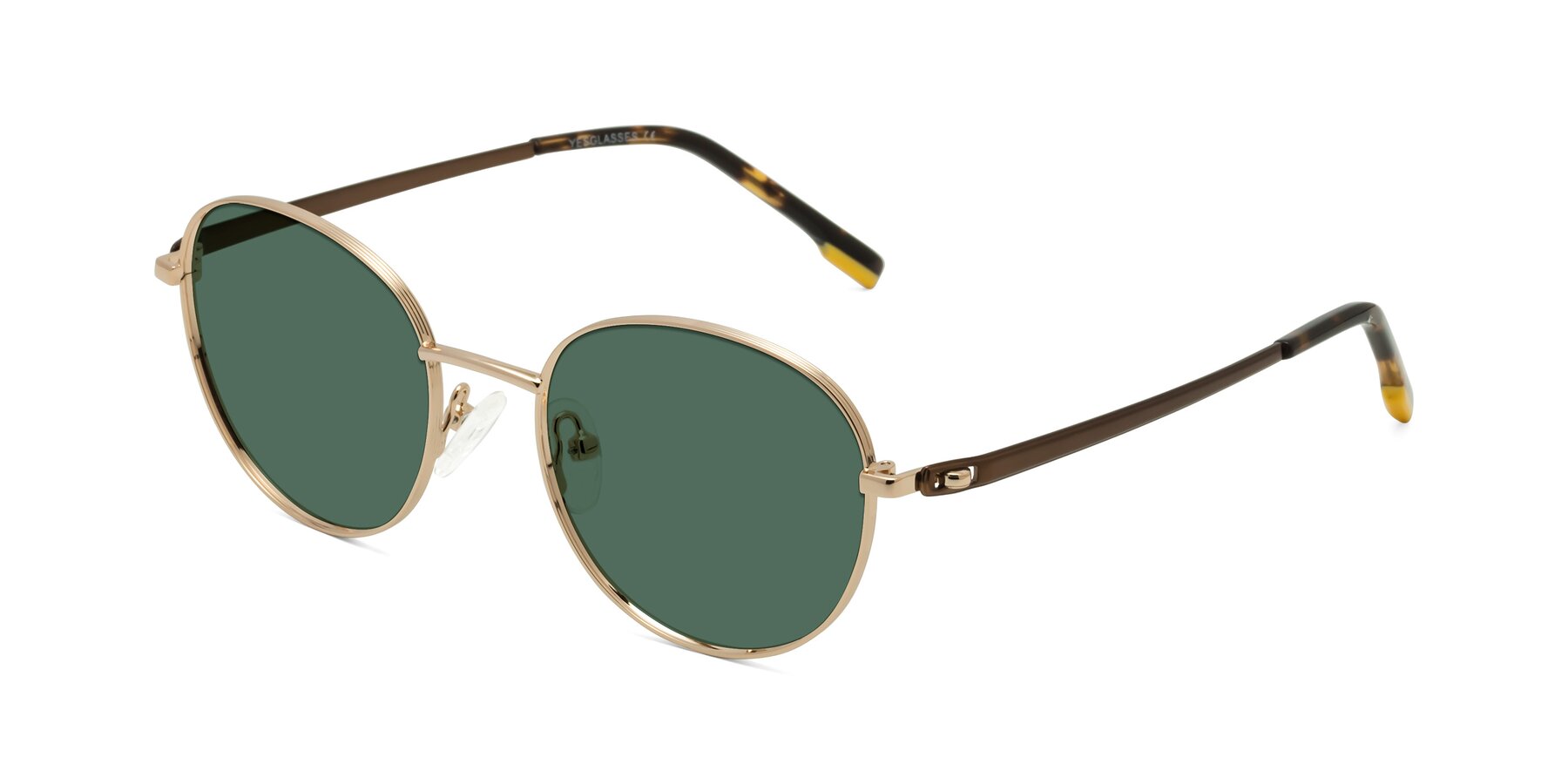 Angle of Bean in Gold with Green Polarized Lenses