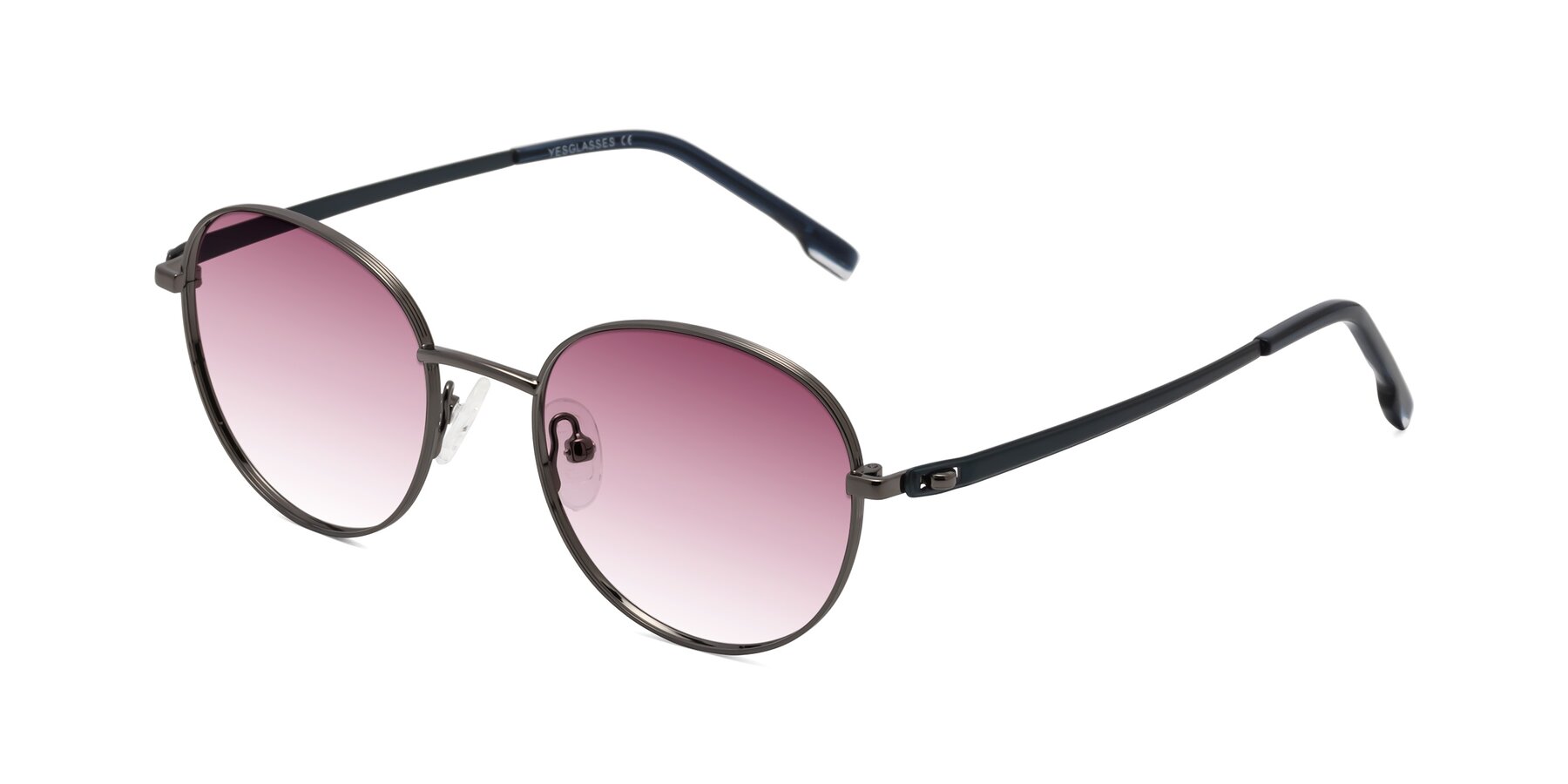 Angle of Bean in Gunmetal with Wine Gradient Lenses