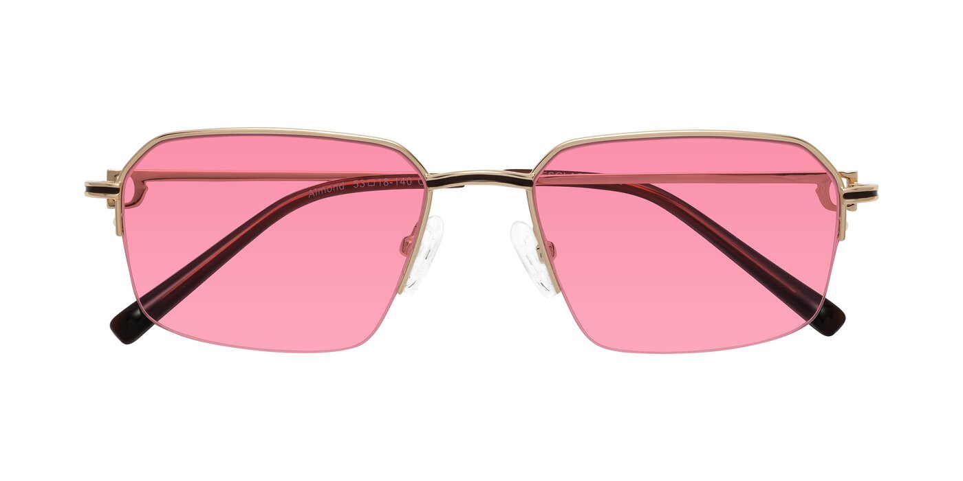 Almond - Gold Tinted Sunglasses