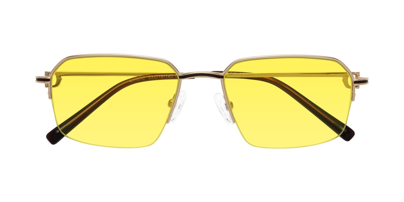 Almond - Gold Tinted Sunglasses