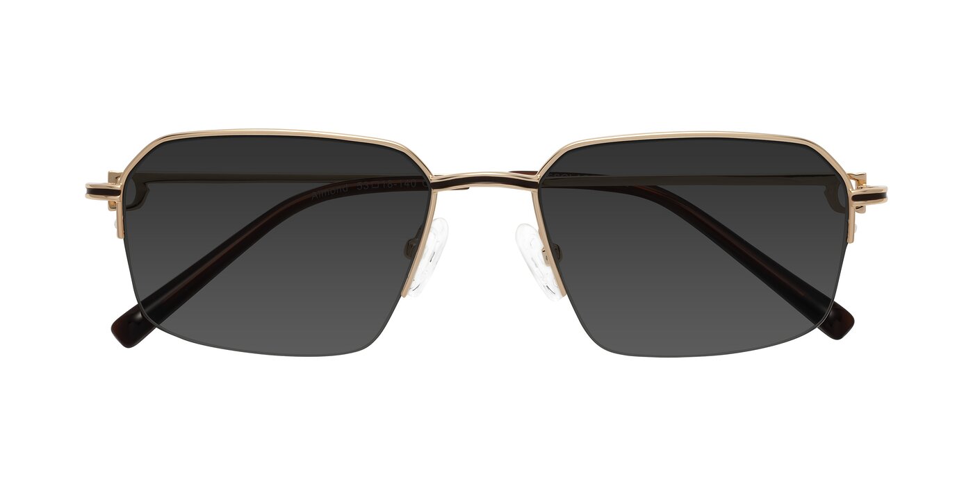 Almond - Gold Tinted Sunglasses