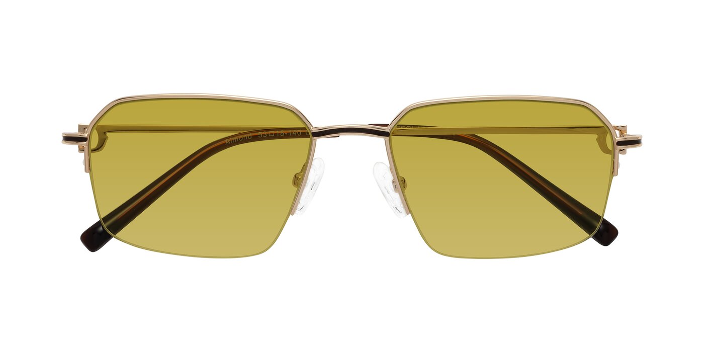 Almond - Gold Tinted Sunglasses