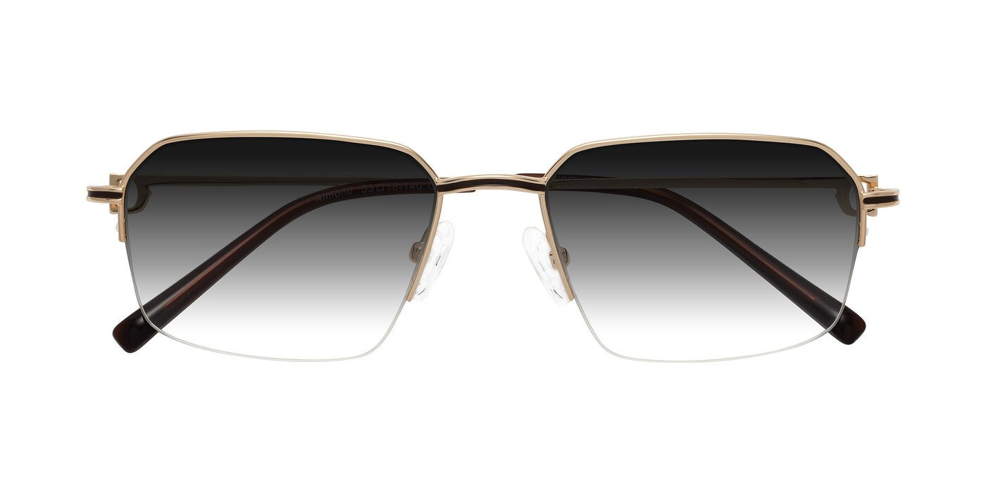 Almond - Gold Gradient Sunglasses