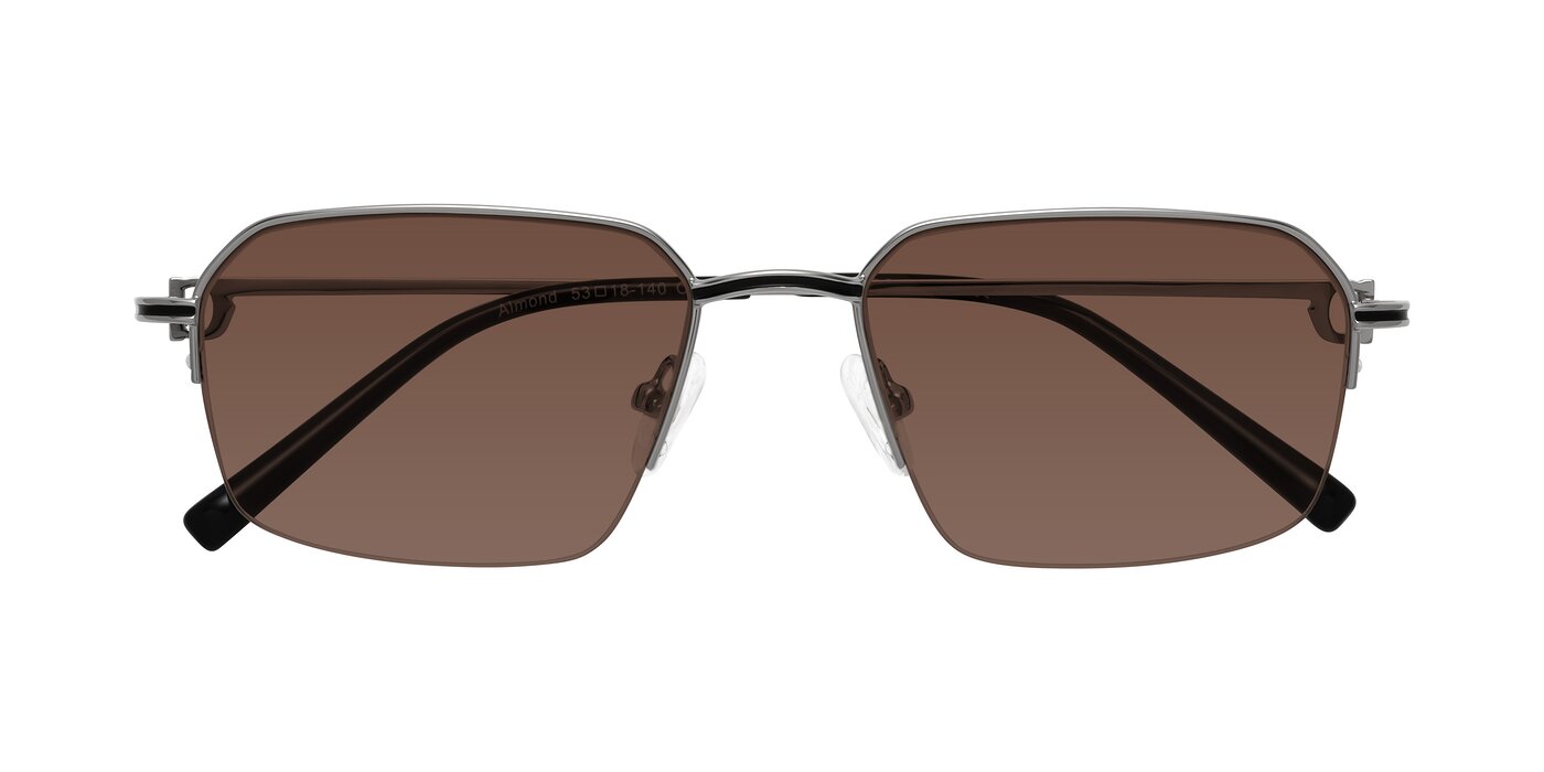 Almond - Silver Tinted Sunglasses