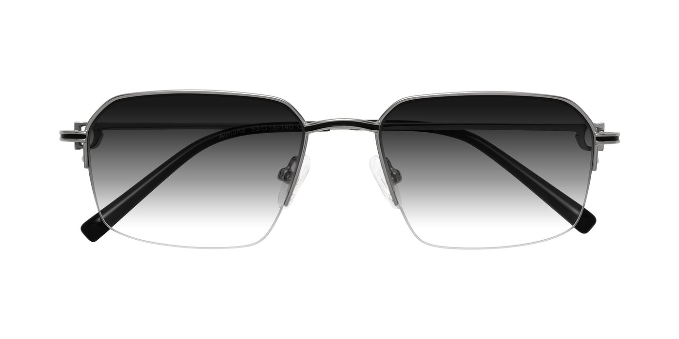 Almond - Silver Gradient Sunglasses