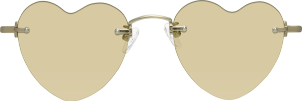 Gold Geek-Chic Titanium Geometric Tinted Sunglasses with Light ...