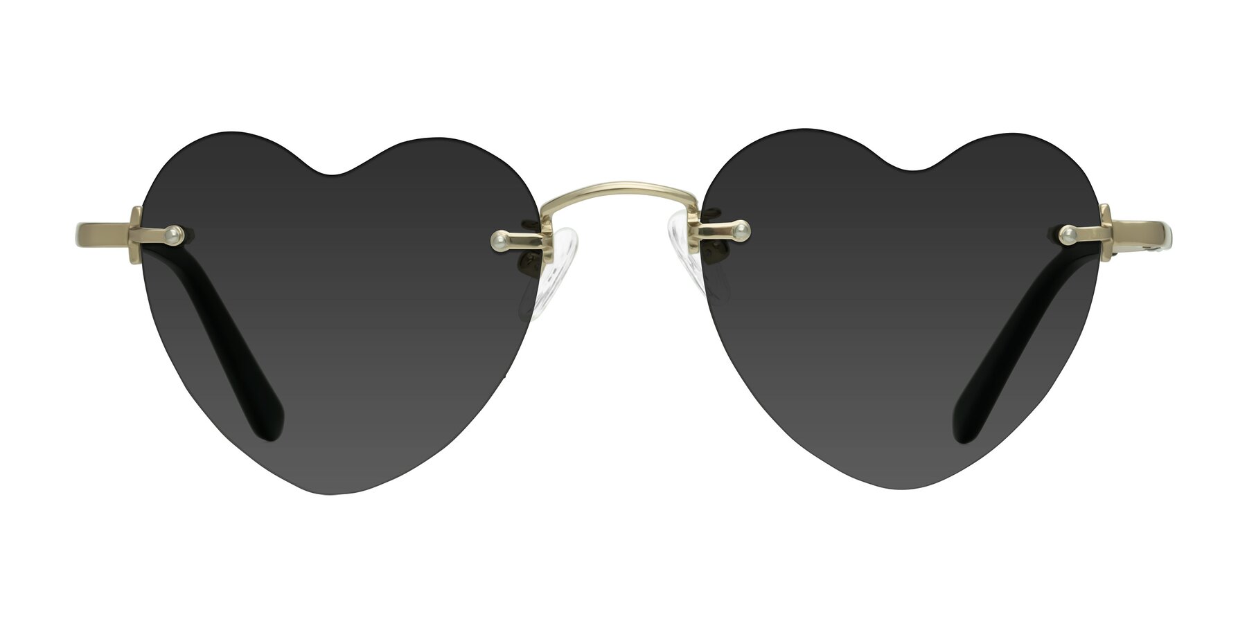 Heart - Gold Sunglasses