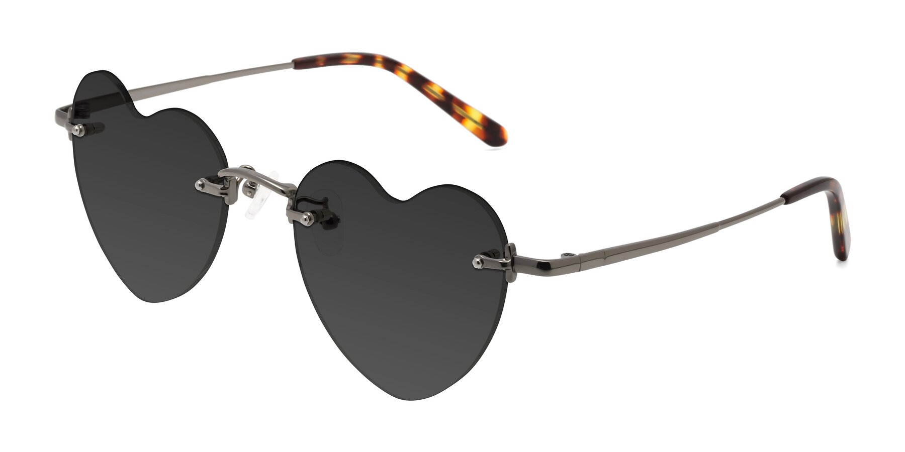 Angle of Heart in Gunmetal with Gray Tinted Lenses