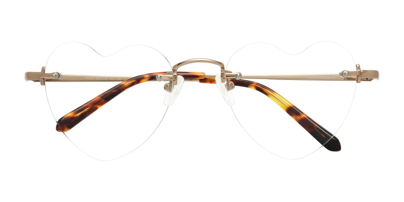 Heart - Rose Gold Reading Glasses