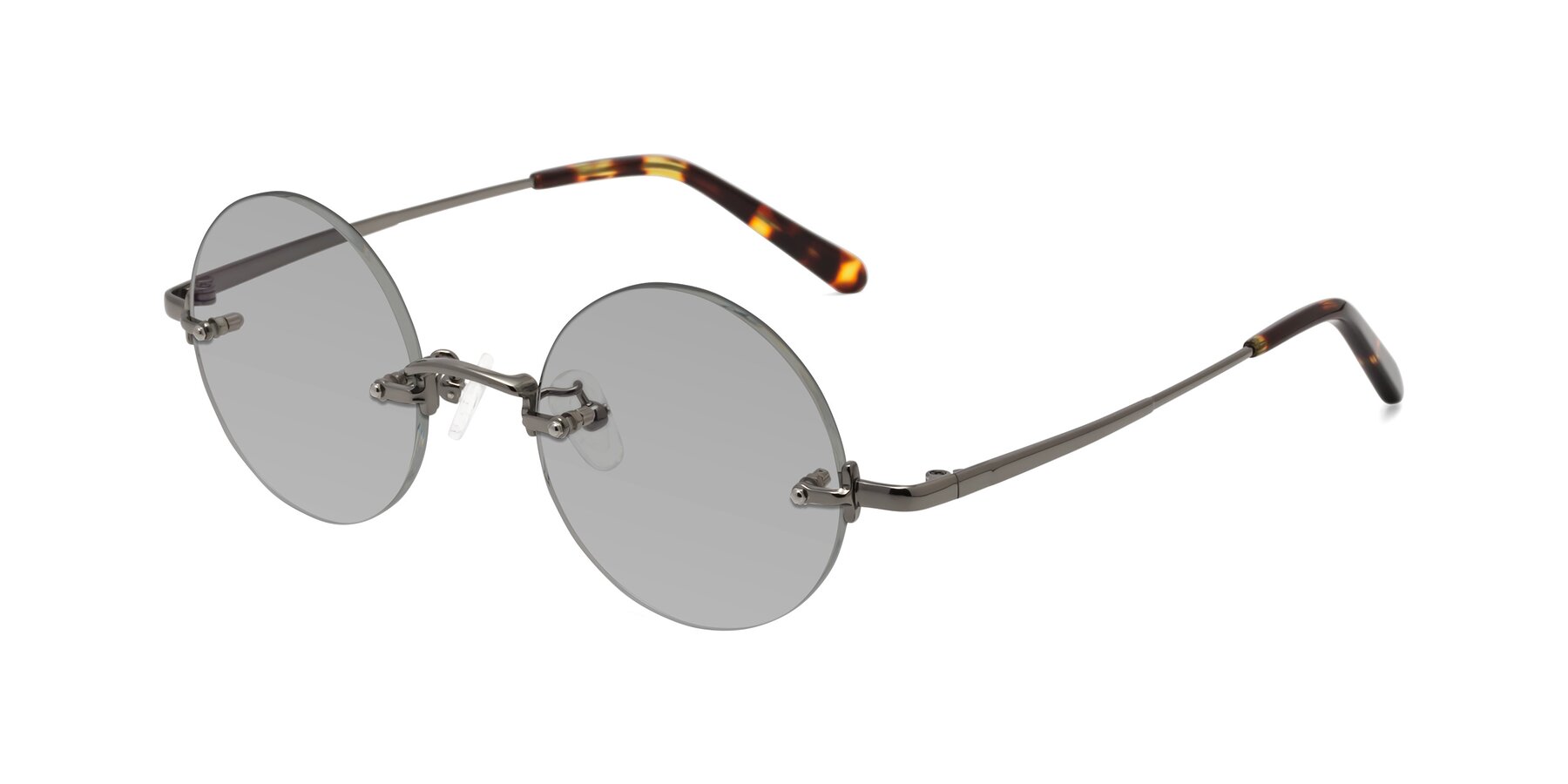 Angle of Jen in Gunmetal with Light Gray Tinted Lenses