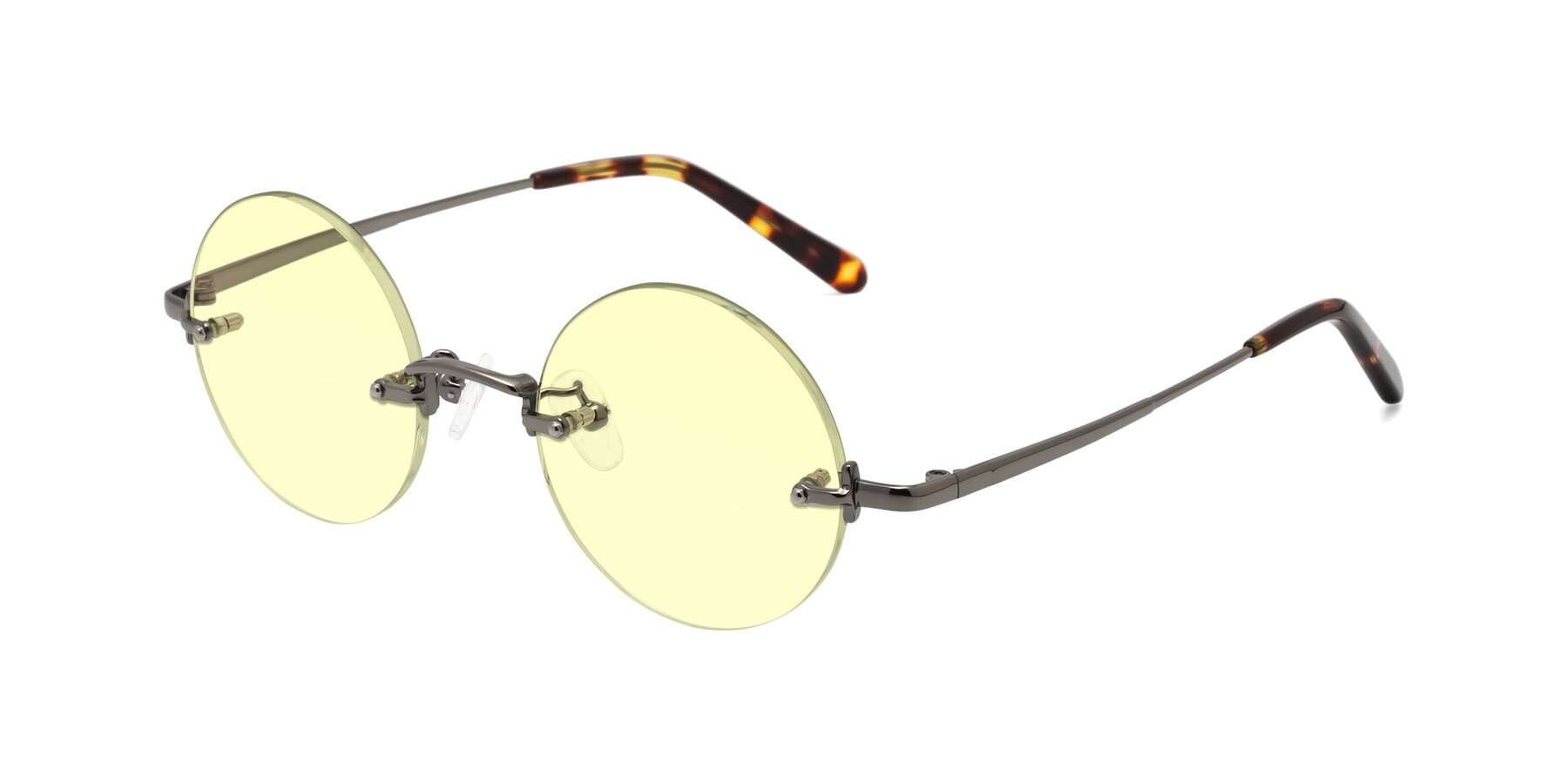 Angle of Jen in Gunmetal with Light Yellow Tinted Lenses