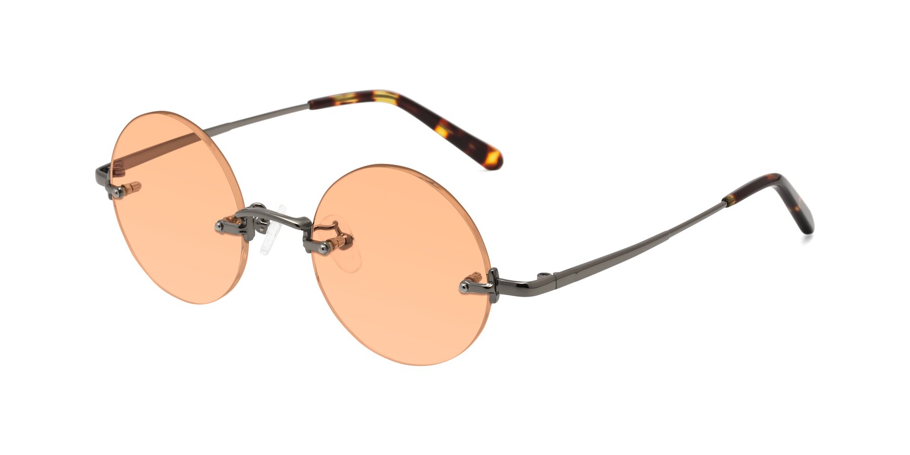 Angle of Jen in Gunmetal with Light Orange Tinted Lenses