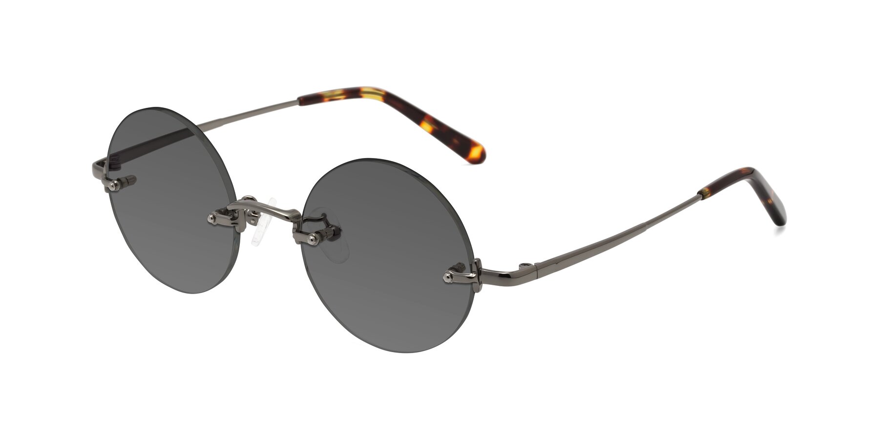 Angle of Jen in Gunmetal with Medium Gray Tinted Lenses