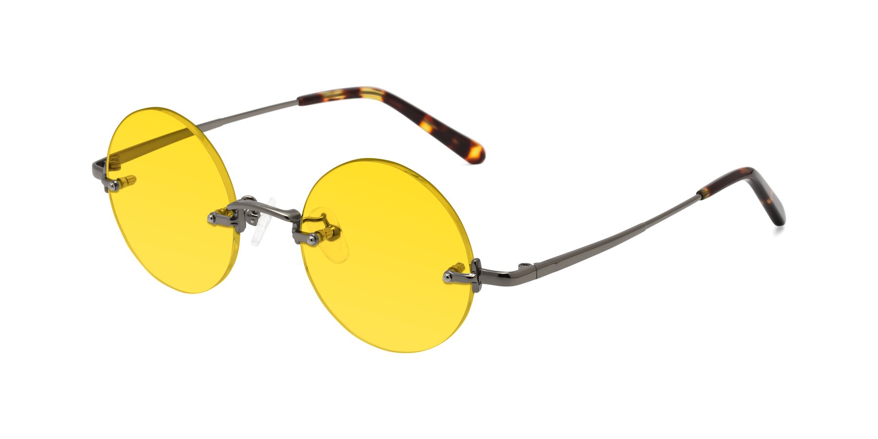 Angle of Jen in Gunmetal with Yellow Tinted Lenses