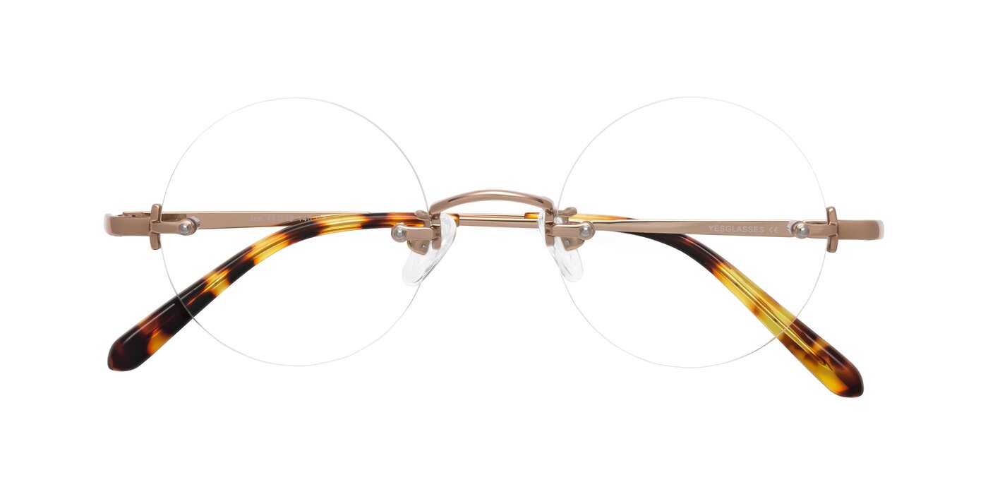 Jen - Rose Gold Eyeglasses