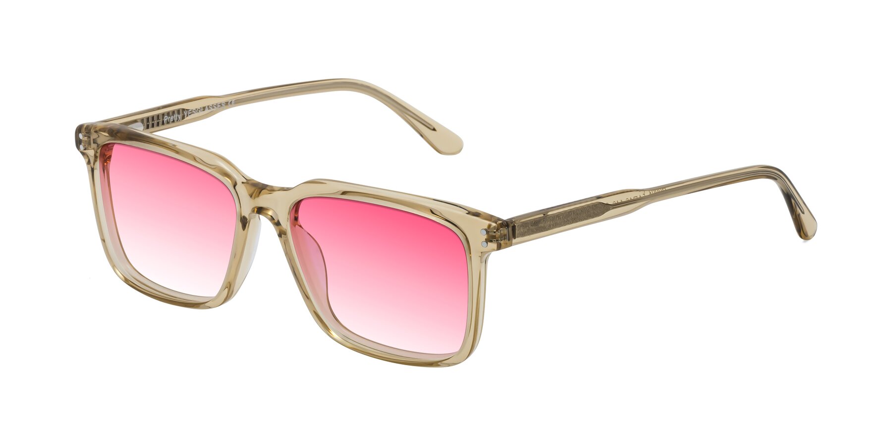 Angle of Pretty in Champagne with Pink Gradient Lenses